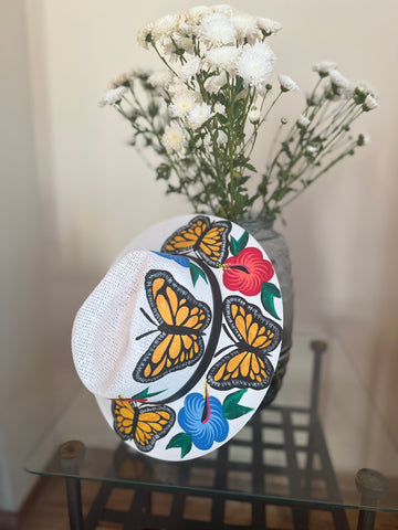 Monarca Hand painted Mexican Hat